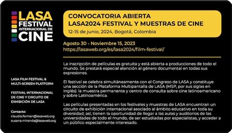 Lasa Festival Internacional De Cine Abre Su Convocatoria