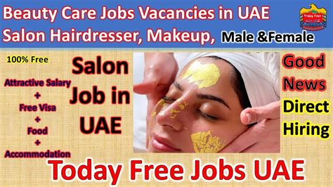 Beautician Jobs In Uae Saloon Jobs In Uae Fresher Jobs In Uae Females