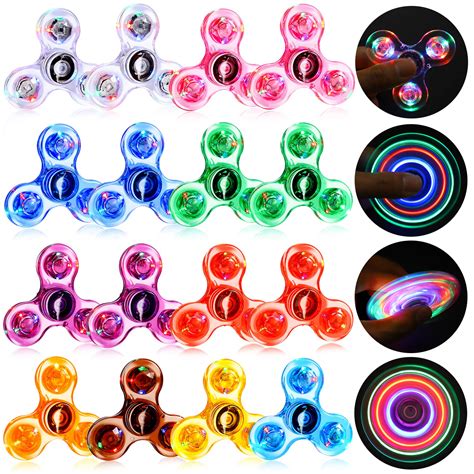 Buy Fidget Spinners 16 Pack Halloween Party Favors Led Light Up Fidget