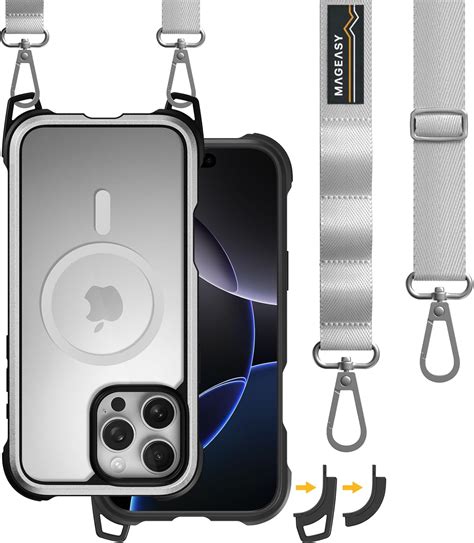 Amazon.com: MAGEASY Designed for iPhone 16 Pro Max Case with Strap
