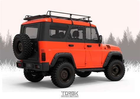Расширители арок на УАЗ Hunter | TORBIK