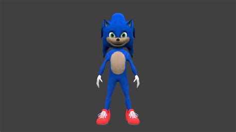 I tried to make a model of that one sonic design : r/SonicTheMovie