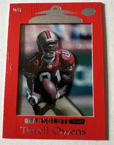 1999 Absolute Ssd Red Terrell Owens 90 49ers NFL EBay