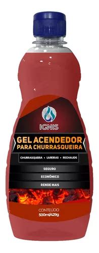 Gel Acendedor Para Churrasqueira Ignis 500ml Parcelamento Sem Juros