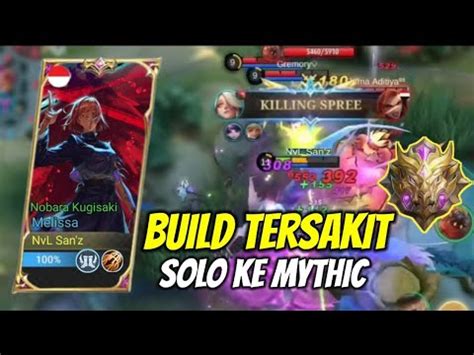 Apakah Ini Build Tersakit Melissa Build Untuk Yg Suka Solo Rank