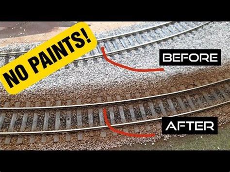 Weathering Model Railway Track Ballast No Paints No Airbrush In