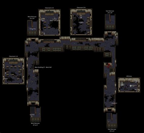 Corpse Party (2021) - Map with Potential Spoilers (Chapter #1) - IndieFAQ