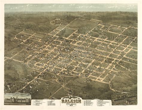 Historic Map - Raleigh, NC - 1872 | World Maps Online