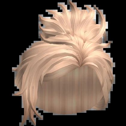 Blonde Parted Messy Bun Roblox Item Rolimon S