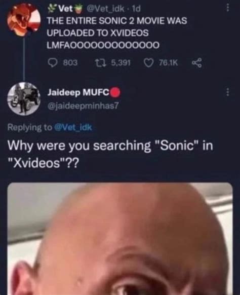 THE ENTIRE SONIC MOVIE WAS UPLOADED TO XVIDEOS LMFAQOOOO SVetH Vet Idk Id Jaideep