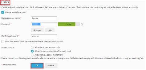 How To Set Up An Mysql Mariadb Database With Plesk Eukhost