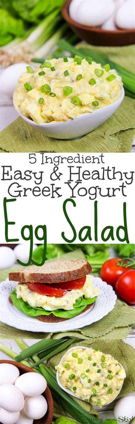 Easy 5 Ingredient Egg Salad Recipe With Greek Yogurt No Mayo