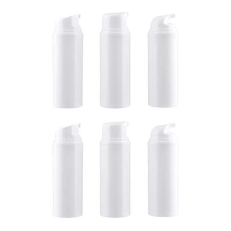 2 PCS WEISS Reisen Einfache Unterflasche Airless Lotionspender Make Up