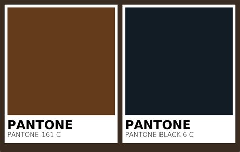 Color Pantone 161 C Vs Pantone Black 6 C Side By Side