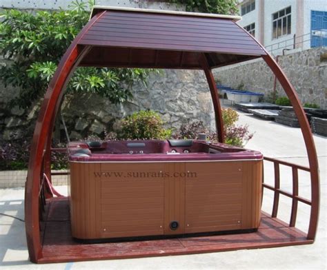 New Design Outdoor Spa Hot Tub Wooden Gazebo Sr881 Gazebo And