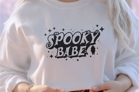 Spooky Babe SVG Halloween Quote SVG Graphic By DigitalMania Creative