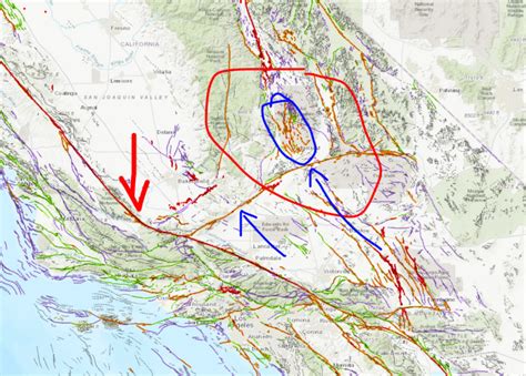 map of earthquake fault lines in california 7