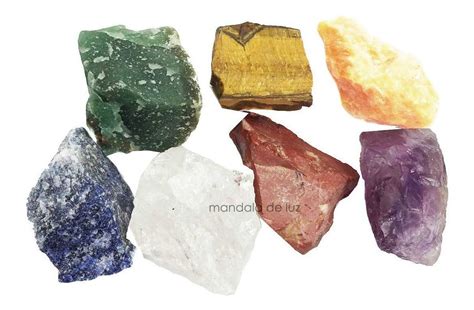 Combo De 7 Pedras Dos Chakras Brutas Kit Misto 100 Naturais