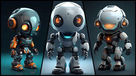 ArtStation - 320 Cute Robot Characters - 4K Reference Image Pack - Vol ...