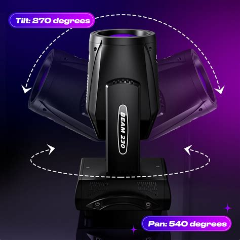 W R Beam Led Spot Moving Head Gobo Prisma Dmx B Hnenlicht Mit