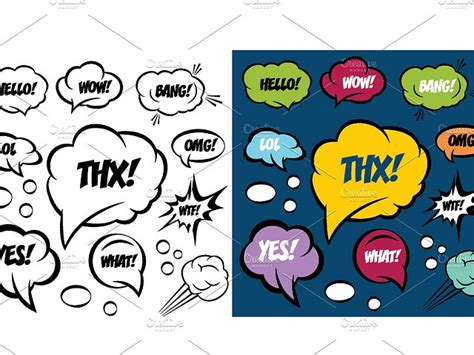 Comic Bubbles By Uvaconcept On Dribbble