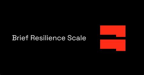 Brief Resilience Scale