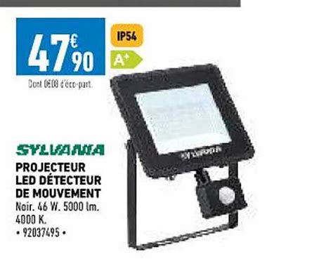 Promo Projecteur Led Détecteur De Mouvement Sylvania chez Brico Cash