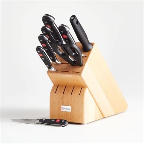 Wüsthof Classic 9 Piece Knife Block Set Uribecomly