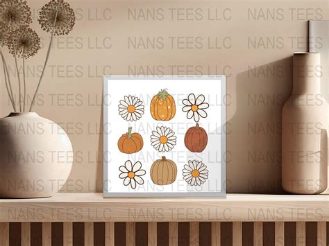 Pumpkins Retro Fall Clipart Svg Png Dxf Jpg Instant - Etsy