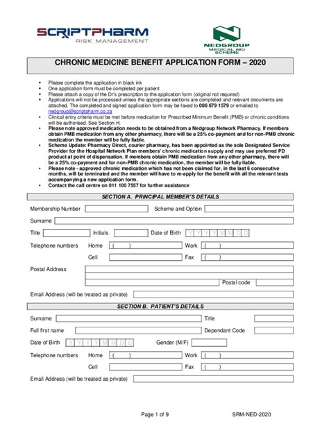 Fillable Online Chronic Illness Benefit Application Form Fax Email