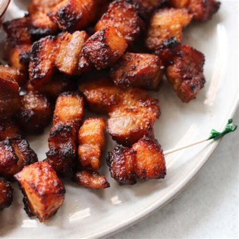 Crispy Air Fryer Pork Belly Bites Cook At Home Mom