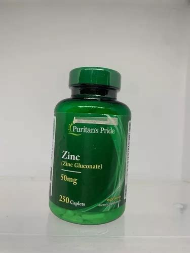 Zinc Gluconate 50mg 250 Cap Puritans Pride Cuotas sin interés