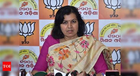 Odisha Bjp Mp Aparajita Sarangi Dubs 5t Initiative As Parallel