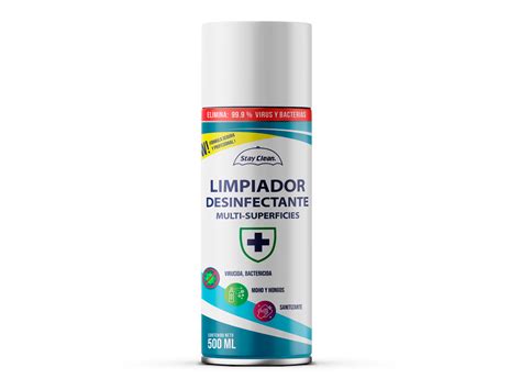 Limpiador Desinfectante Multisuperficies En Aerosol 500 Ml Stay Clean