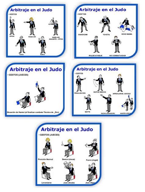 Reglamento Y Se Ales Del Rbitro De Judo Judo Deportes Individuales