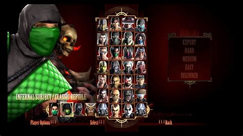 Infernal Subject Classic Reptile Vs Mortal Kombat Fps