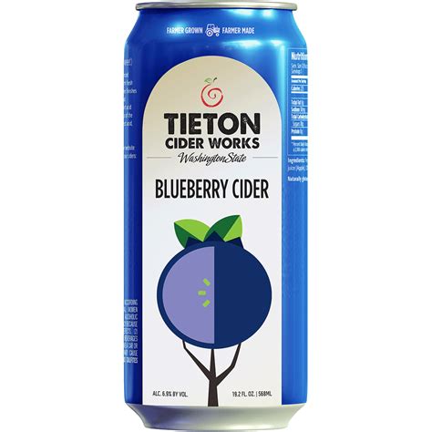 Tieton Blueberry Cider Oz Can Total Wine More