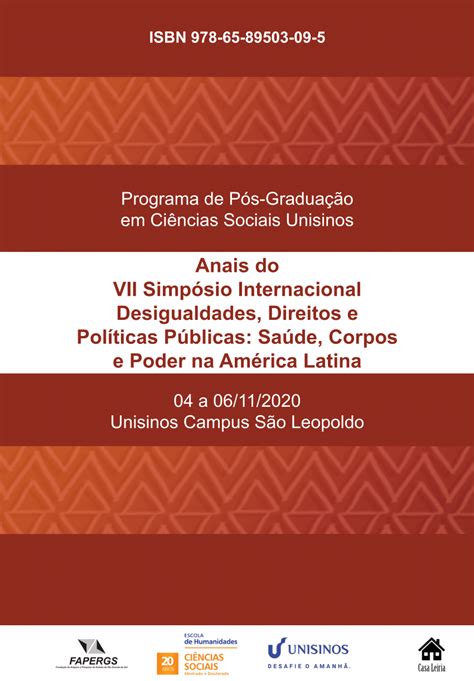 PDF Anais do VII Simpósio Internacional Desigualdades Direitos e