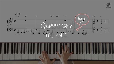 G I DLE Queencard HARD Piano Tutorial YouTube