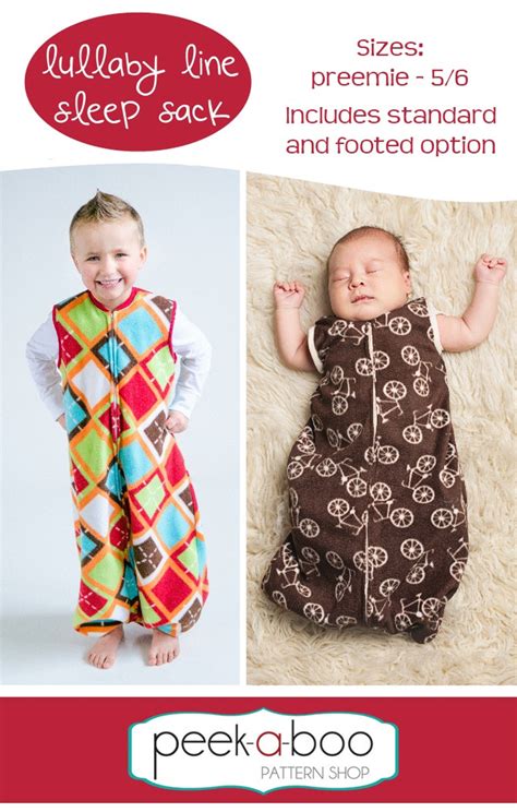 Lullaby Line Sleep Sack Pattern Pdf Sewing Pattern