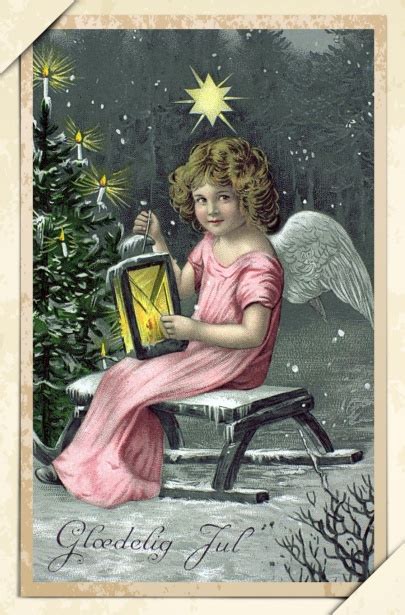 Carte postale d art vintage de Noël Photo stock libre Public Domain