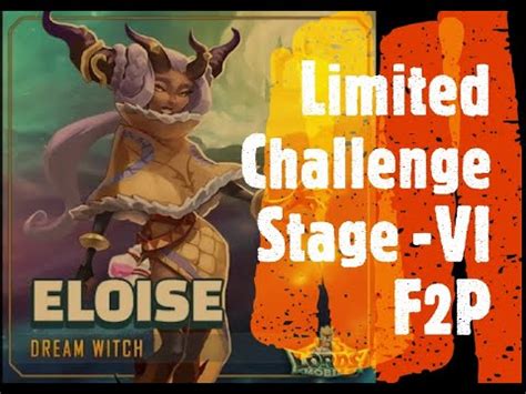 Dream Witch Stage 6 2020 Lord S Mobile Limited Challenge Eloise