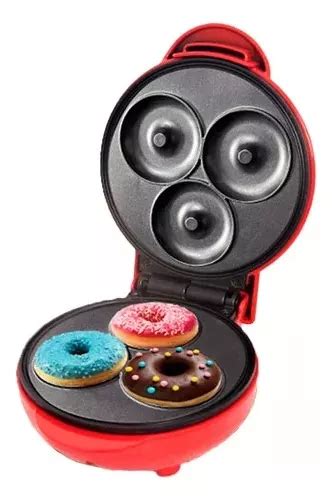 Máquina De Donuts Mini Faz 3 Rosquinhas Confeitaria Waffle Frete grátis