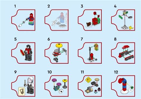 LEGO Instructions For Set 76293 Spider Man 2024 Advent Calendar Marvel