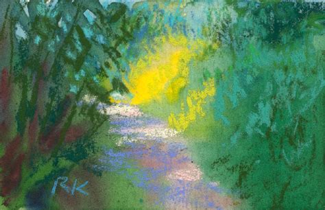 Rita Kirkman S Daily Paintings Park Trail Pastel Over