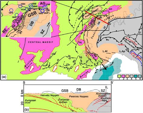 A Tectonic Sketch Of The Western Alps And Surroundings Evidencing