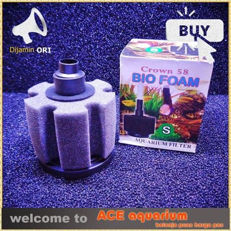 Bio Foam Biofoam Small Crown Breeding Filter Aquarium Bulat Kecil