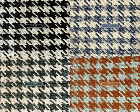 Porsche Pepita Houndstooth Car Upholstery Elevate High End Fabric