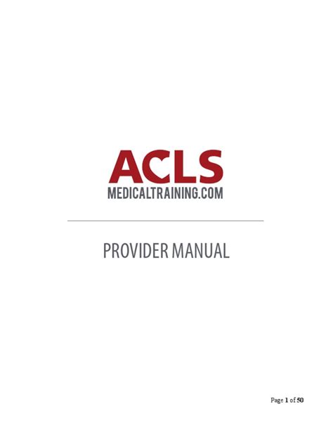 Acls Provider Manual 2021 Pdf Free