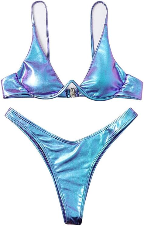 Bikini brésilien Sexy avec Armatures Change de Couleur Maillot de Bain